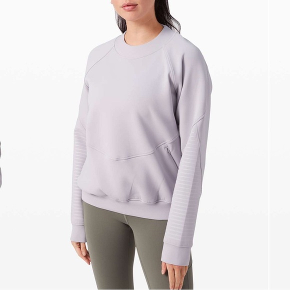 Lululemon City Sweat Crew *Spacer Iced Iris Lavender Purple size 6 - Picture 4 of 16